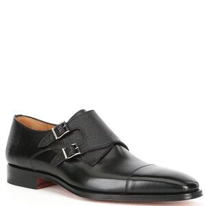 Magnanni Men's Jaden Double Monk Strap Dress Shoe - Size 10.5